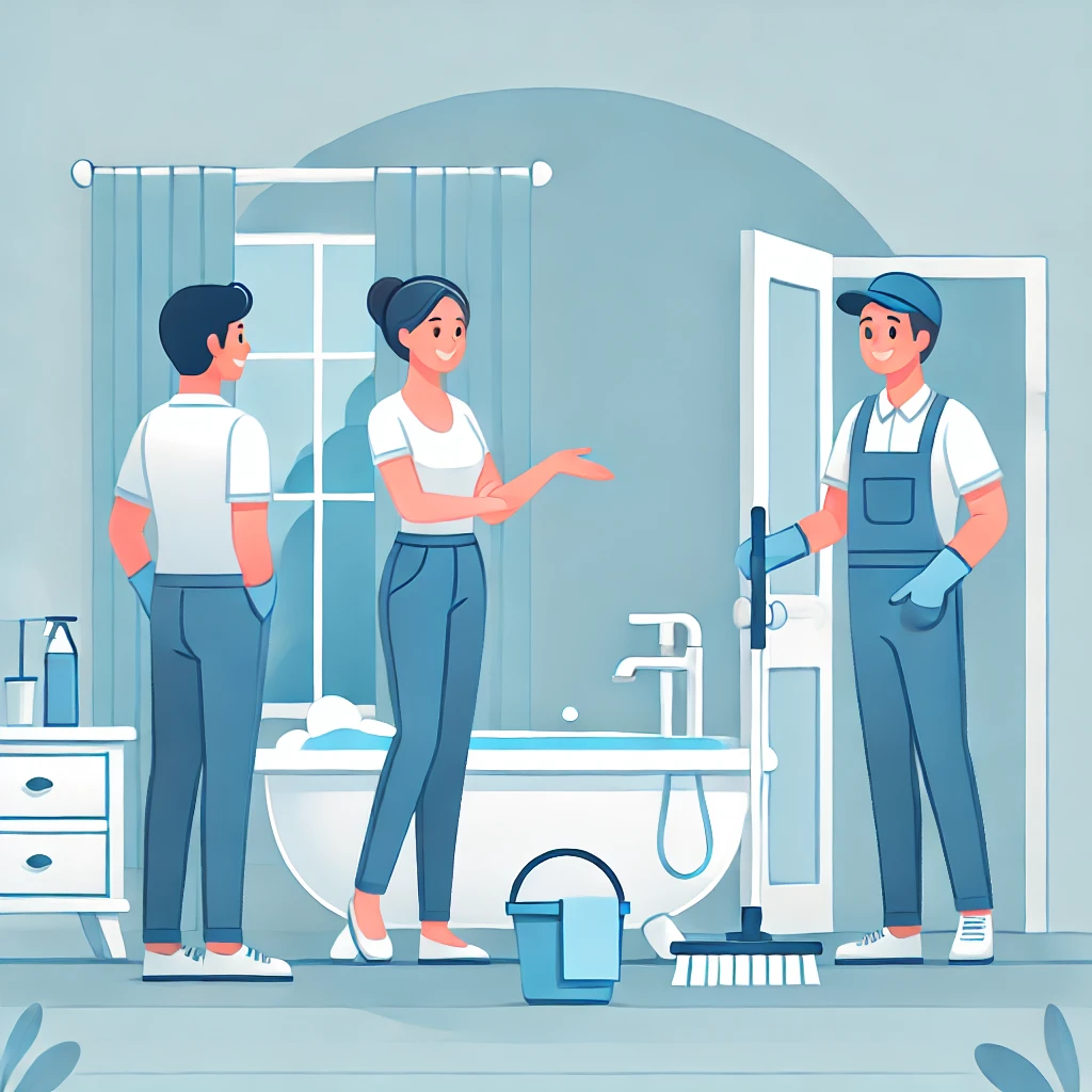 Cleaning Process Illustration